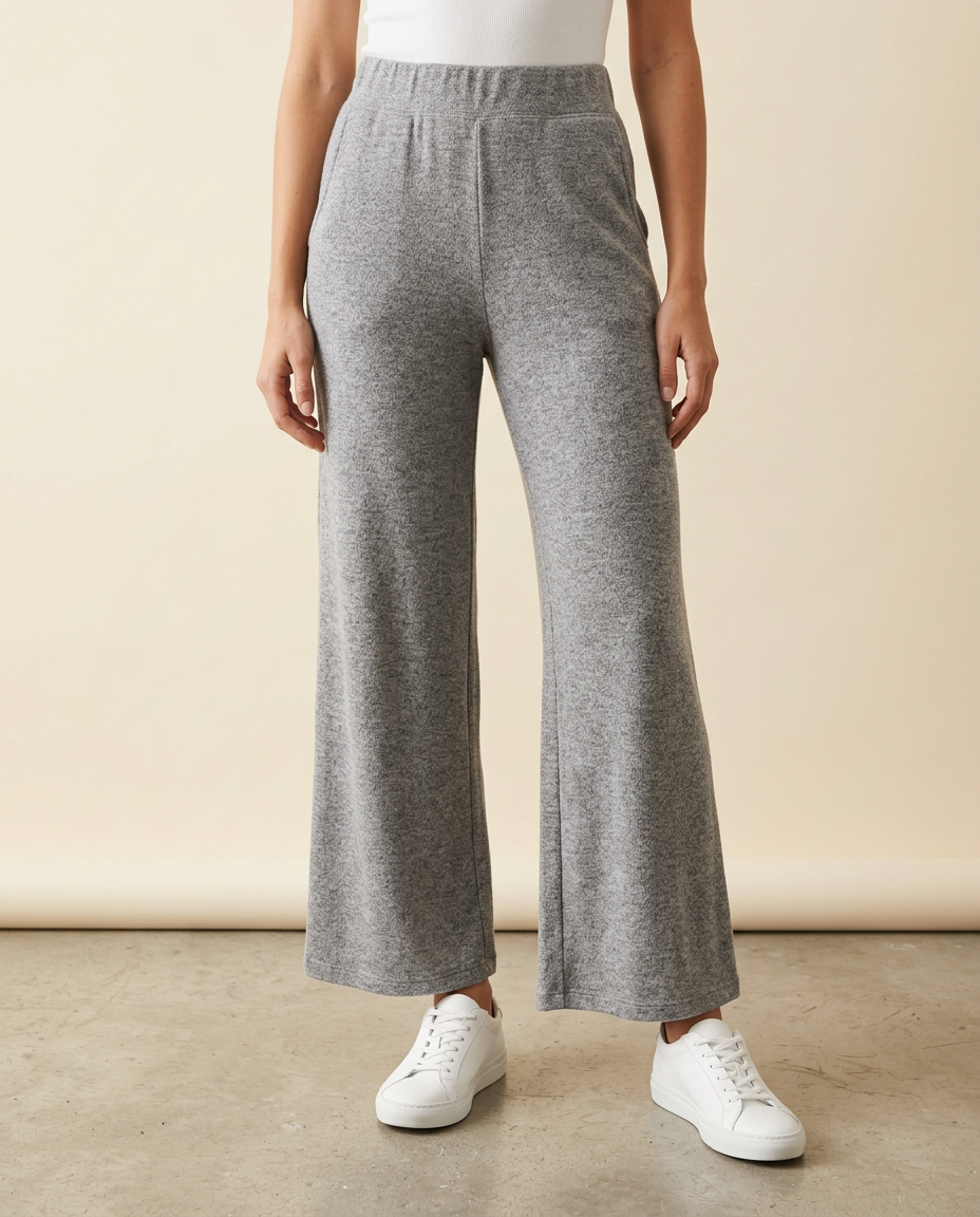 Brunch Wide-Leg Pant in Heather