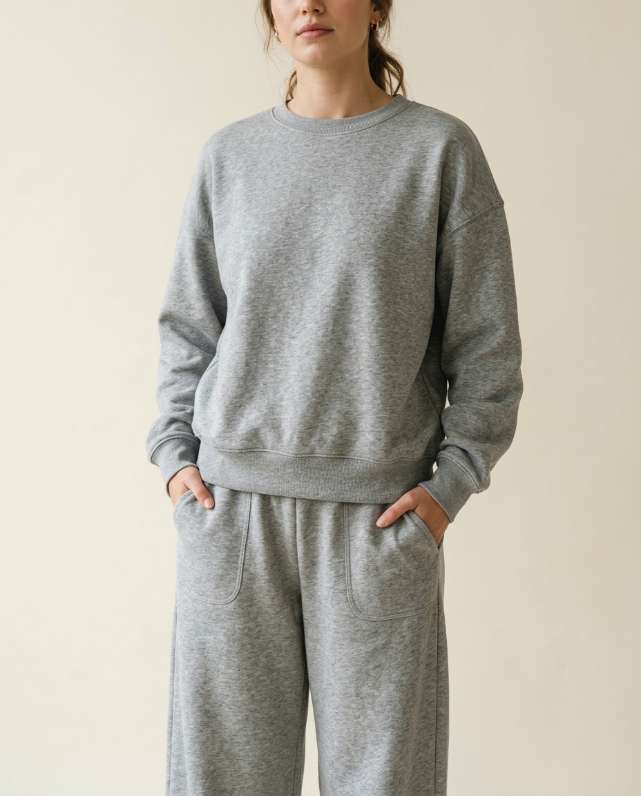 Weekend Oversized Crewneck in Heather